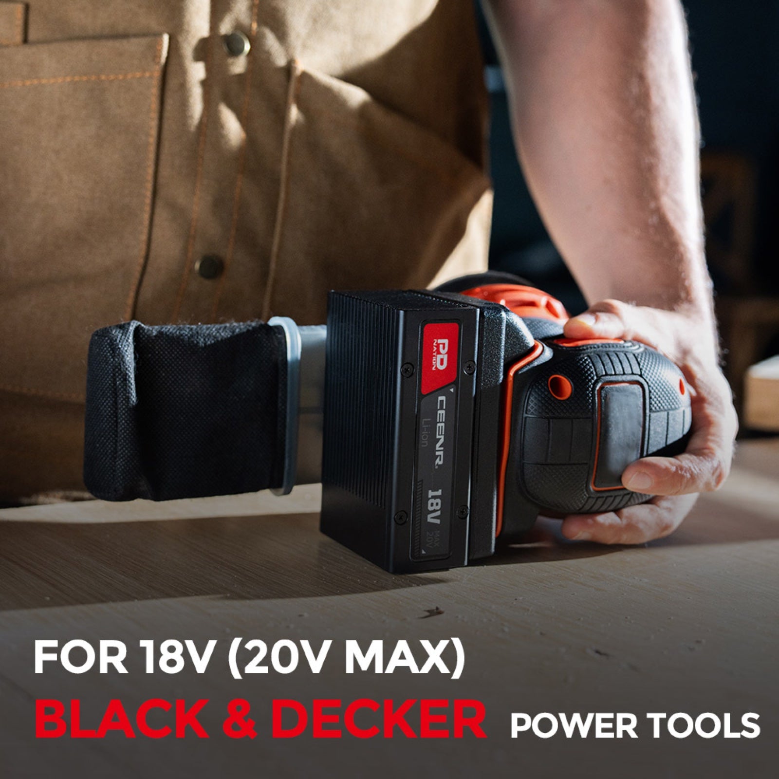 CEENR PDnation™ Brand Mount for BLACK+DECKER 20V Power Tools
