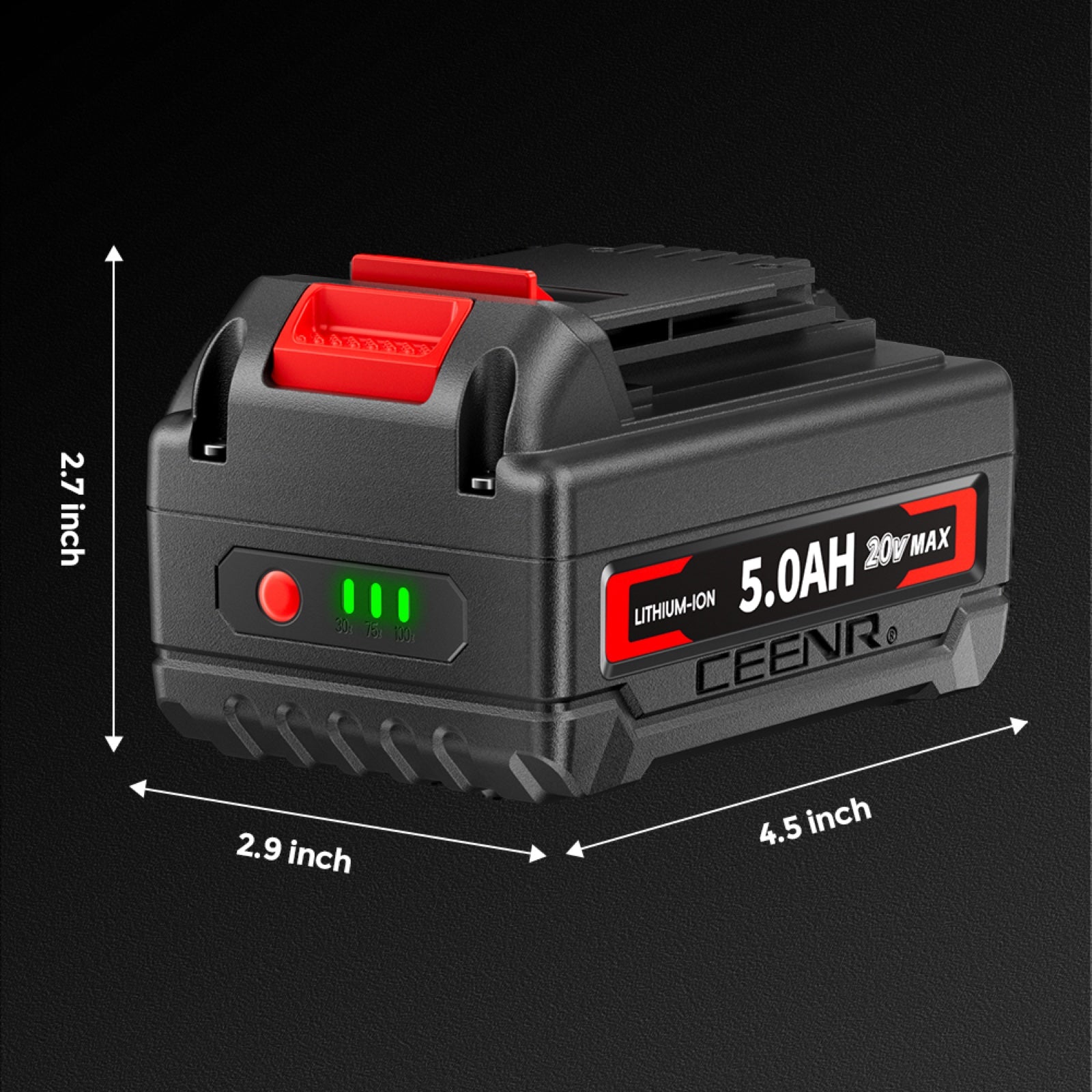 CEENR 5.0Ah Battery for Black and Decker 18V(20V Max) | Replacement Model LBXR20