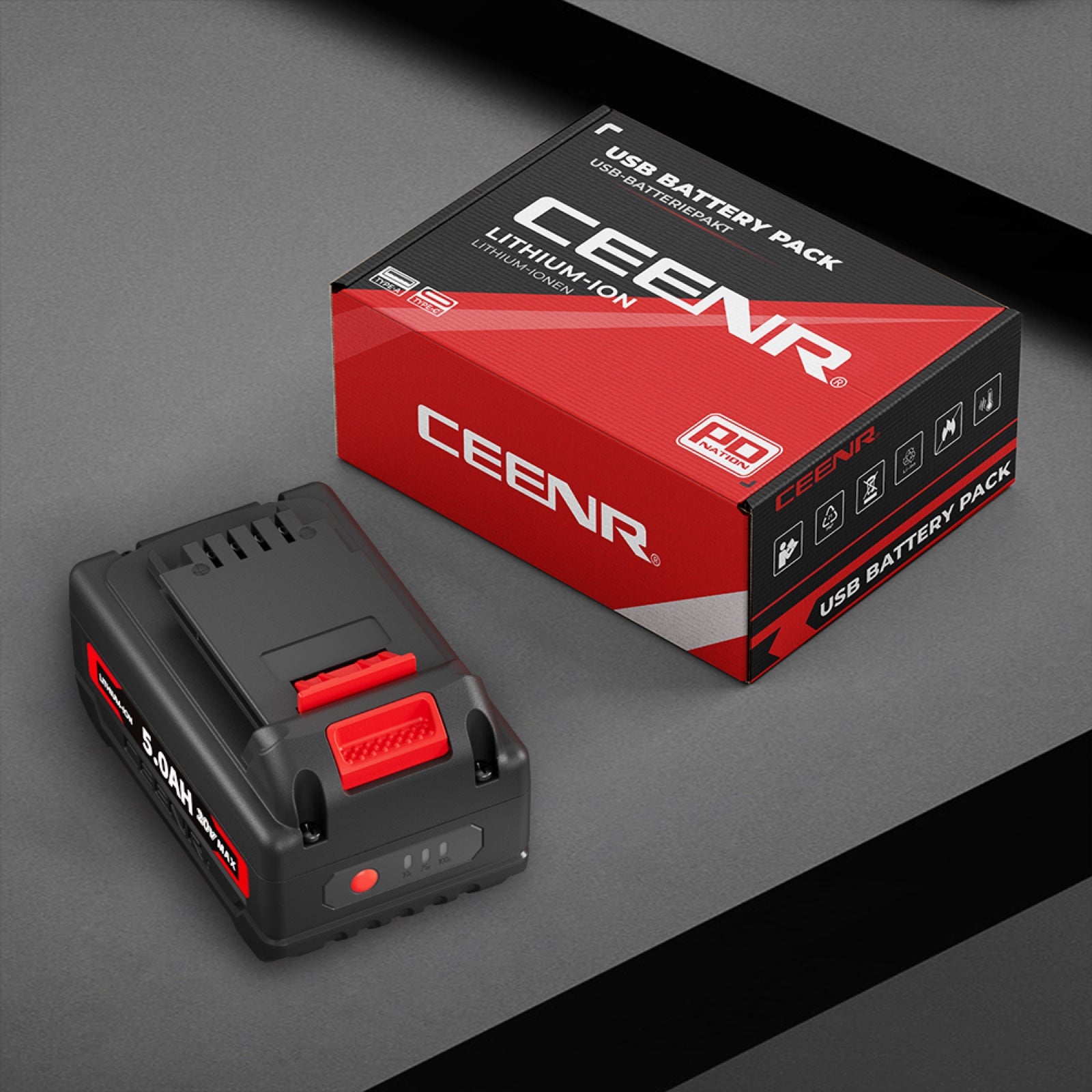 CEENR 5.0Ah Battery for Black and Decker 18V(20V Max) | Replacement Model LBXR20
