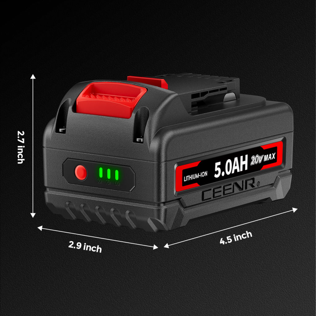 CEENR 5.0Ah Battery for DeWalt 20V Max | Replacement Model DCB200
