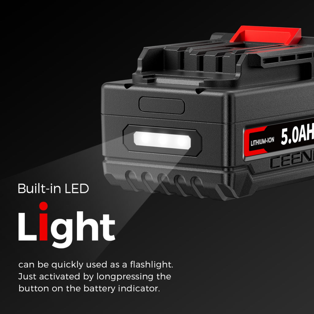 CEENR 5.0Ah Battery for Makita 18V | Replacement Model BL1860B