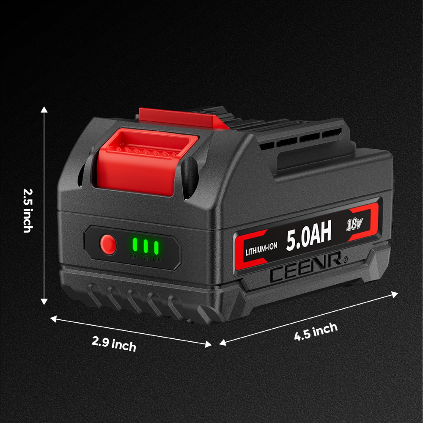 CEENR 5.0Ah Battery for Makita 18V | Replacement Model BL1860B