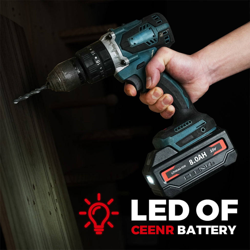 CEENR 8.0Ah Battery (with Lishen 21700 Cells) for Makita 18V | Replacement Model BL1860B