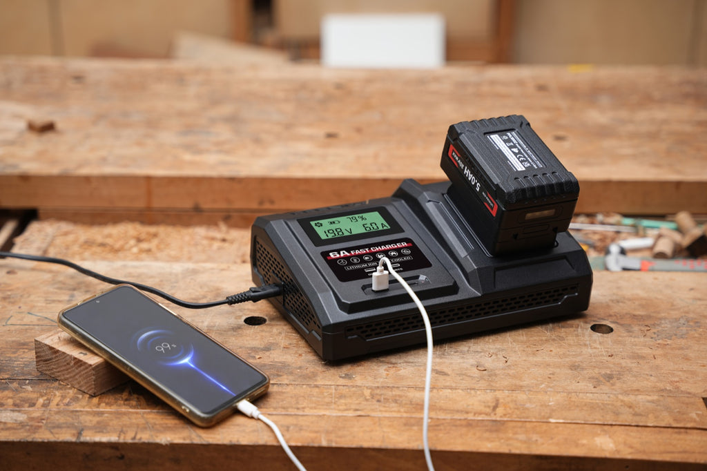 6 Amp Fast Charger for Porter Cable 20V Max Lithium-Ion Battery Pack