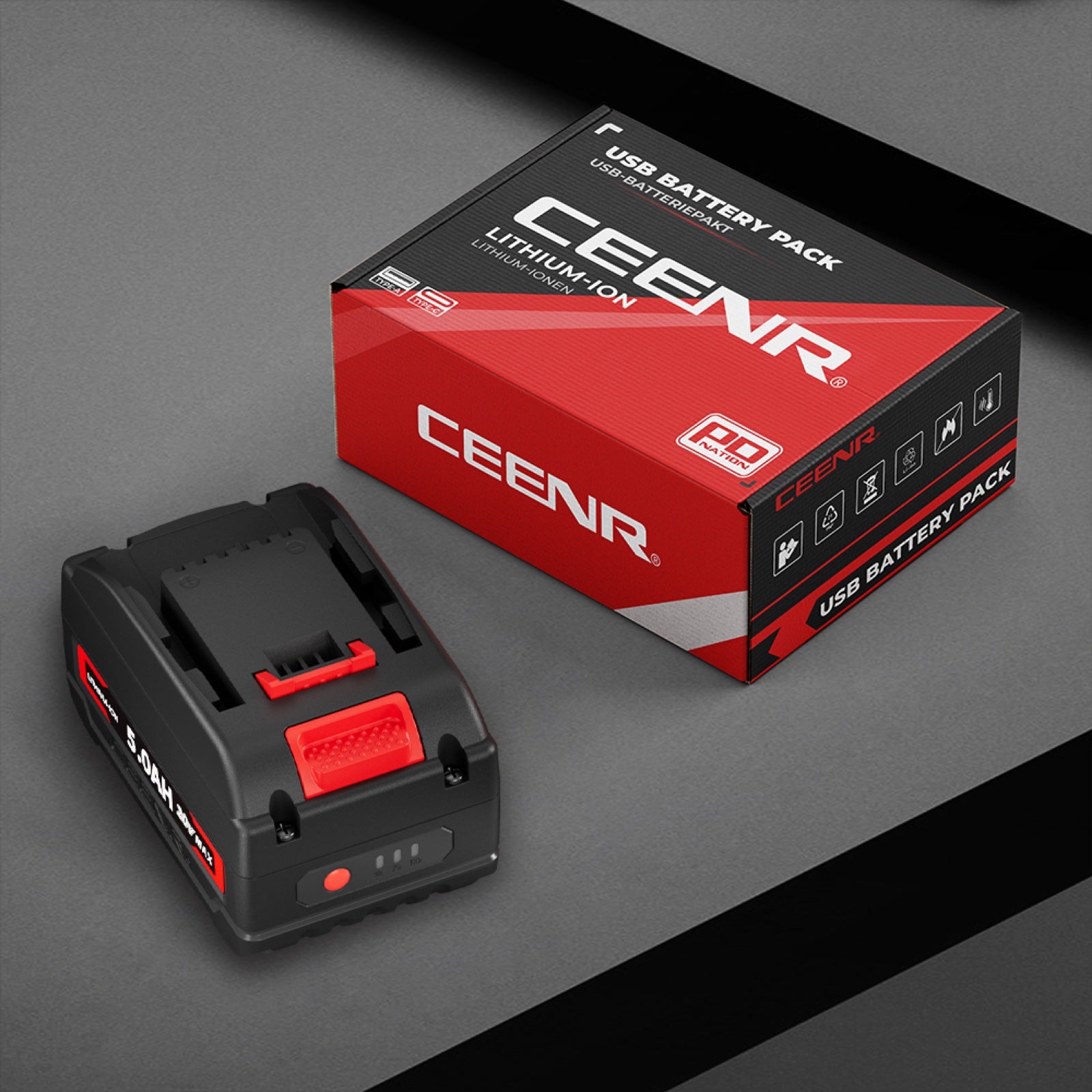 CEENR 5.0Ah Battery for Worx 20V Max | Model WA3520