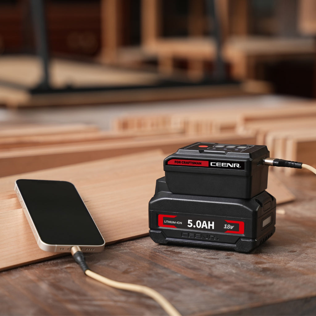 CEENR 45W USB-C Power Bank Adapter for Craftsman 20V Max Batteries