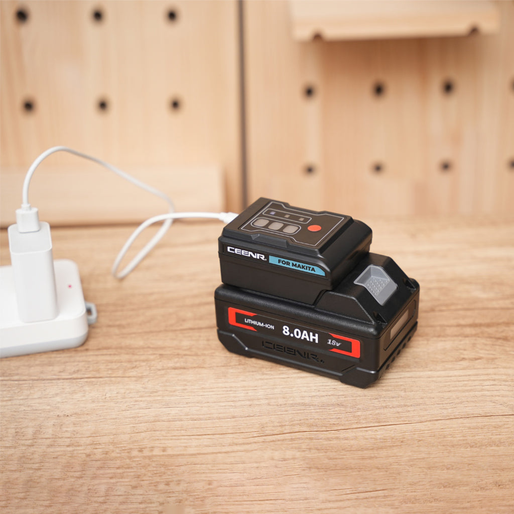 CEENR 45W USB-C Power Bank Adapter for Makita 18V Batteries