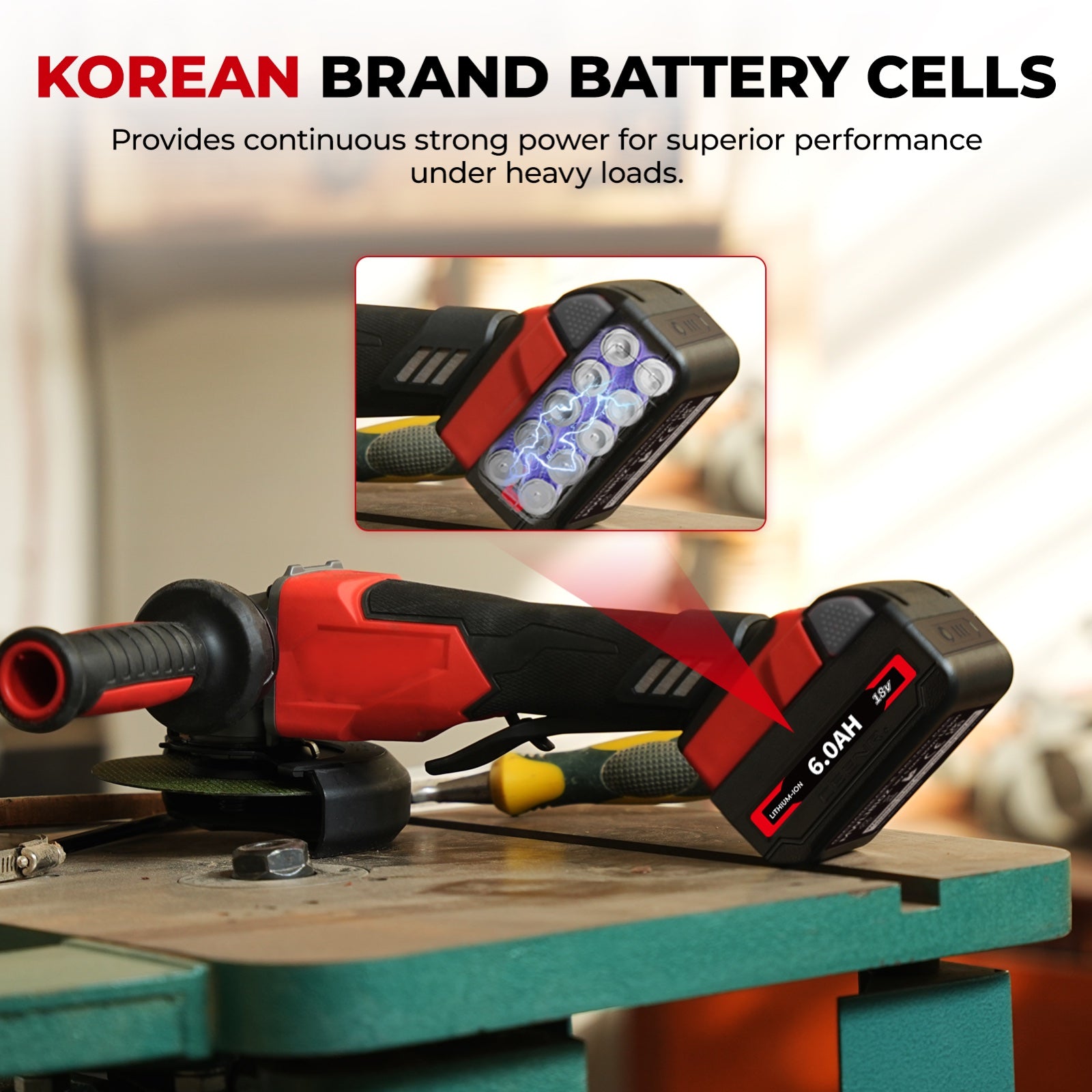 CEENR 6.0Ah Battery (with LG HG2 Cells) for Milwaukee 18V | Replacement Model M 18