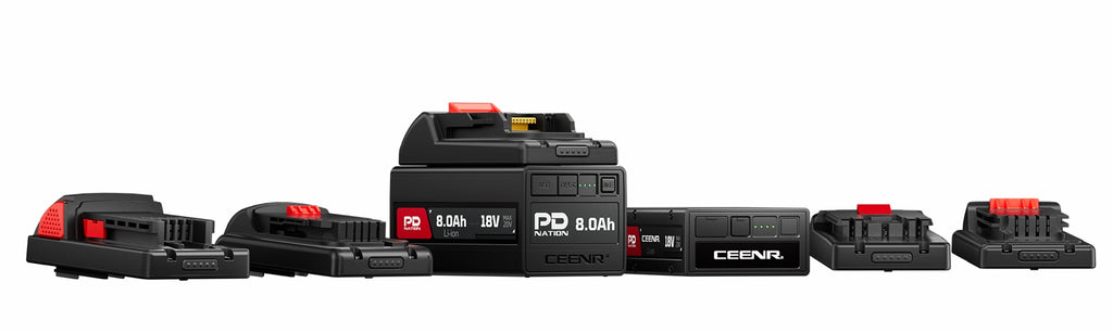 CEENR PDnation™ 8.0Ah Universal Power Tool Battery — 1,600+ Tools, 100W USB-C