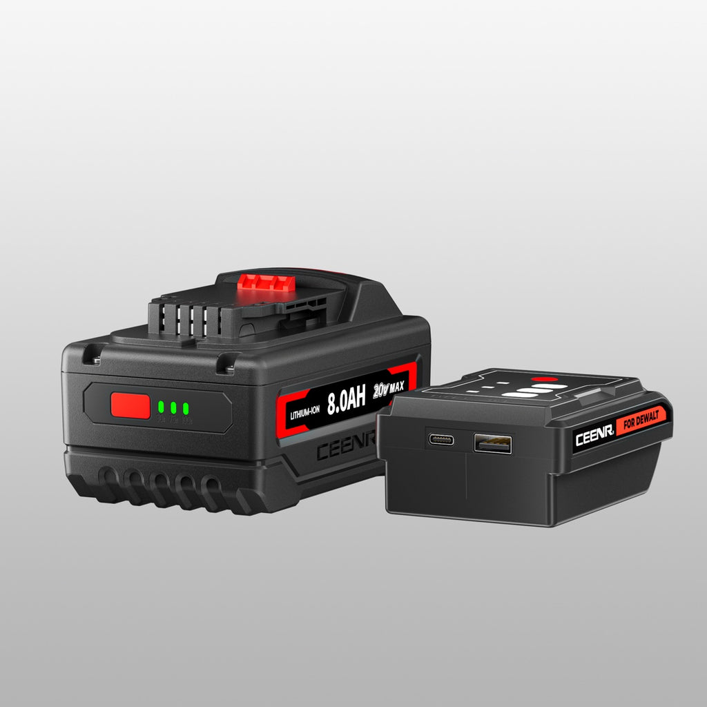 CEENR 8.0Ah Battery (with Lishen 21700 Cells) for DeWalt 20V Max | Replacement Model DCB200