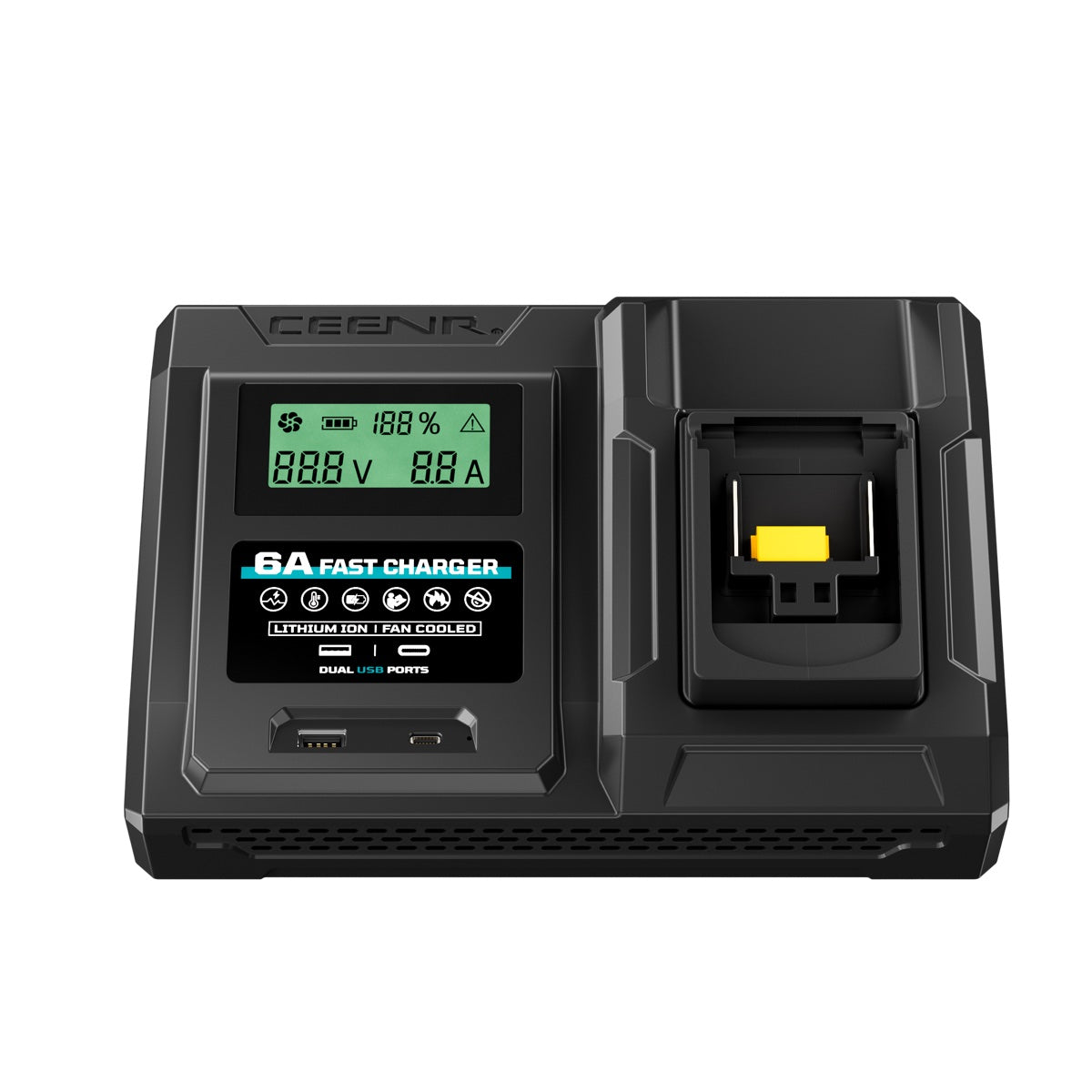 6 Amp Fast Charger for Makita 18V Lithium-Ion Battery Pack